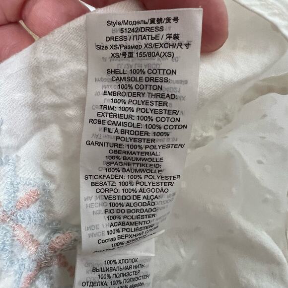 Tory Burch Rent the Runway White Embroidered Boho Dress Cotton Size XS $498 MSRP - Picture 13 of 14